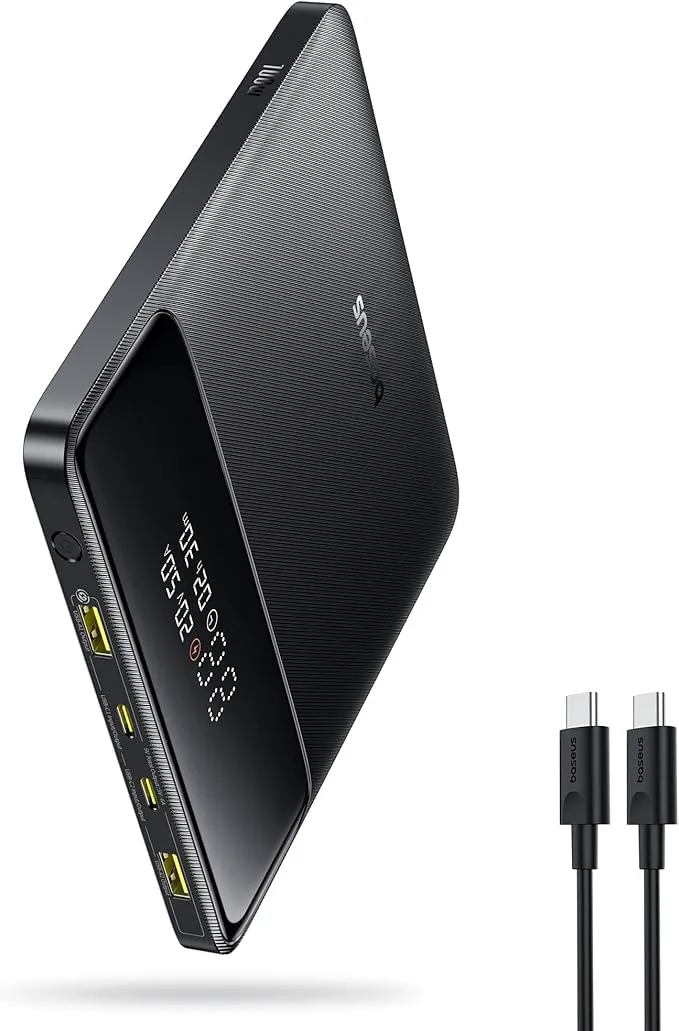 Baseus Blade 100W Laptop Power Bank 20000mAh with LED Display