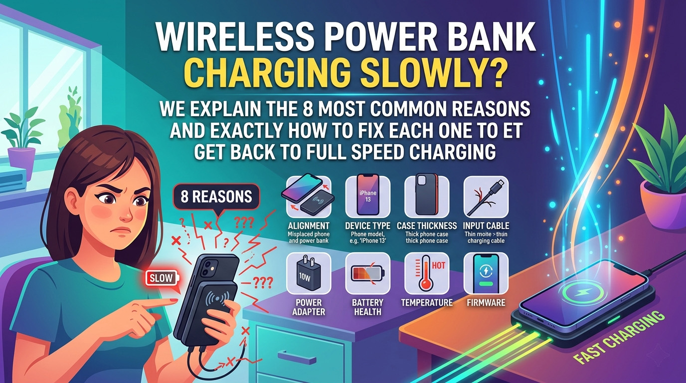 Why Is My Wireless Power Bank Charging Slowly? (Fixed)